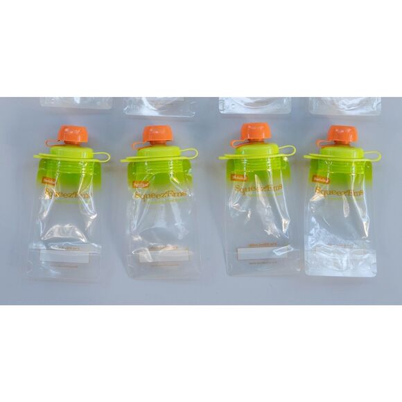 Lot of 12 Food Pouches Squeezems Child Reusable Pouches - School Lunch Supplies‎ - Picture 4 of 4